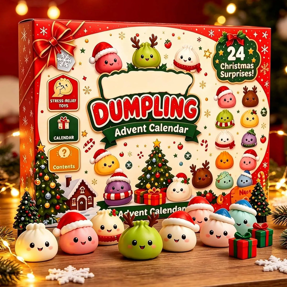 Christmas Countdown Dumpling Squishies
